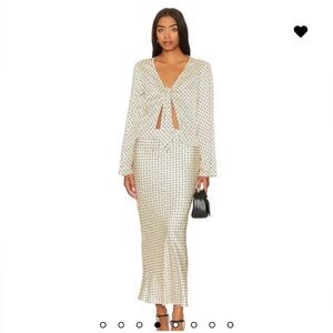 SNDYS Phoenix Skirt and Top in Geo Print NWT